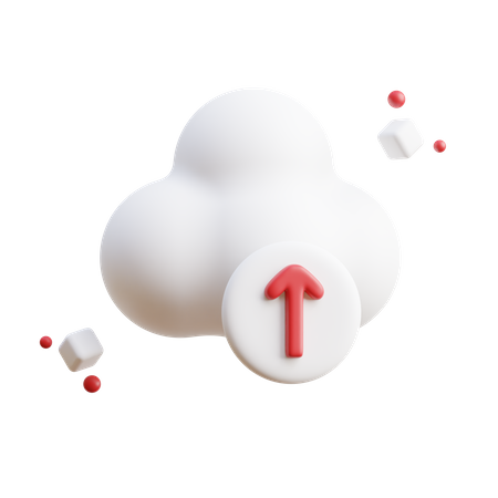 Cloud Upload  3D Icon