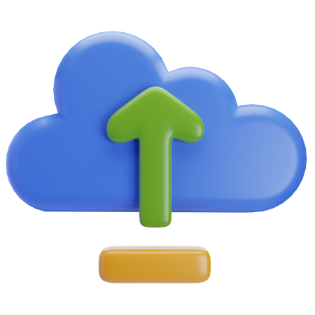 Cloud-Upload  3D Icon