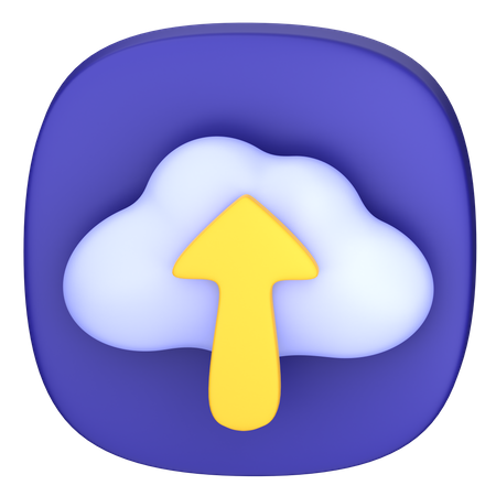 Cloud-Upload  3D Icon