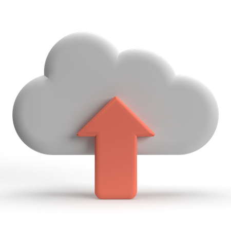 Cloud-Upload  3D Icon