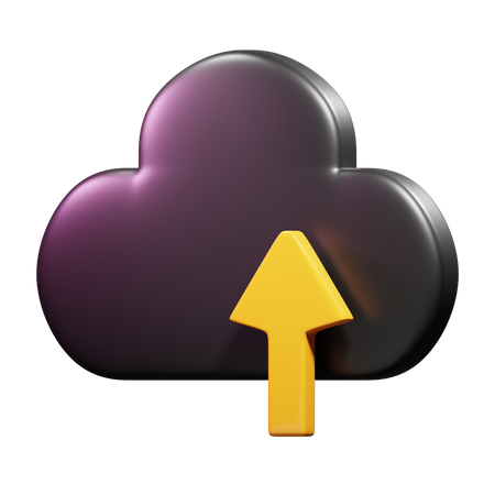 Cloud Upload  3D Illustration