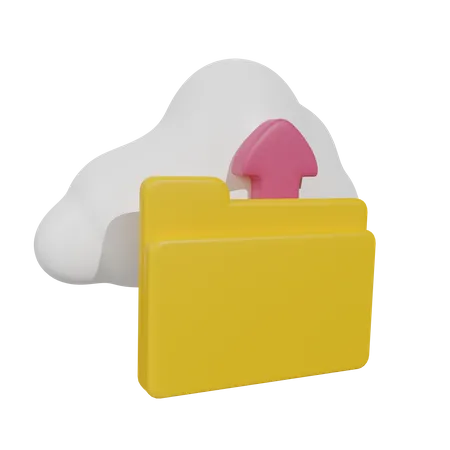 Cloud Upload  3D Icon
