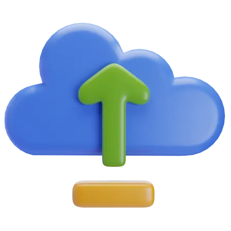 Cloud-Upload  3D Icon