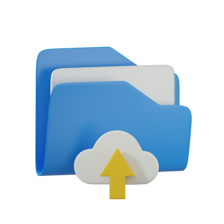 Cloud-Upload-Ordner  3D Icon