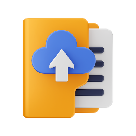 Cloud-Upload-Ordner  3D Icon