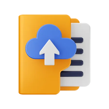 Cloud-Upload-Ordner  3D Icon