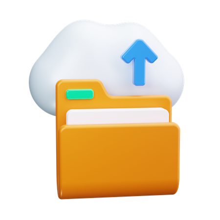 Cloud Uploading  3D Icon