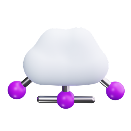 Cloud-Verbindung  3D Icon