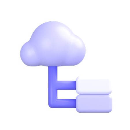 Cloud-Verbindung  3D Icon