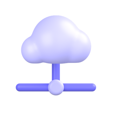 Cloud-Verbindung  3D Icon