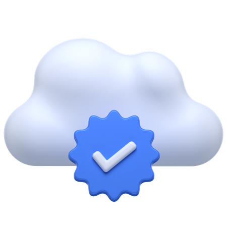 Cloud vérifié  3D Icon