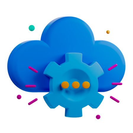 Cloud-Verwaltung  3D Icon