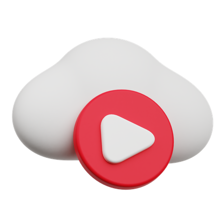 Cloud Video  3D Icon