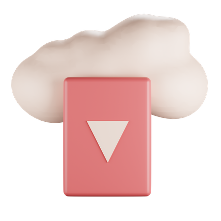 Cloud Video  3D Icon