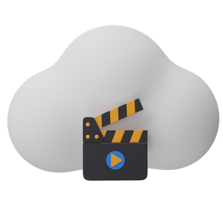 Cloud-Videos  3D Icon