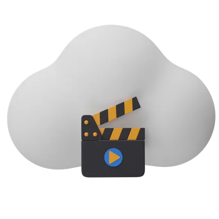 Cloud Videos  3D Icon