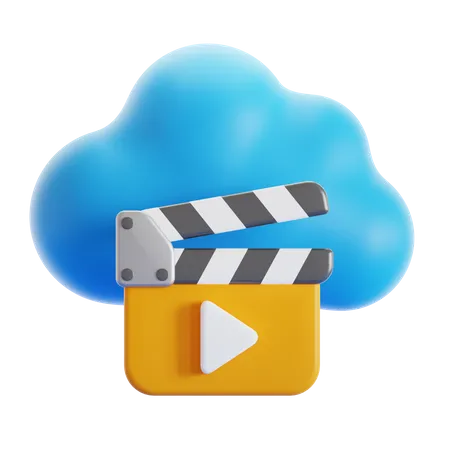 Cloud Videos  3D Icon