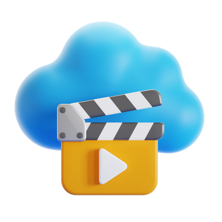 Cloud Videos  3D Icon