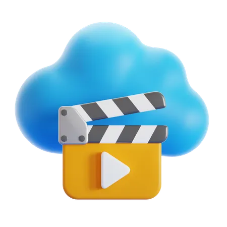 Cloud Videos  3D Icon