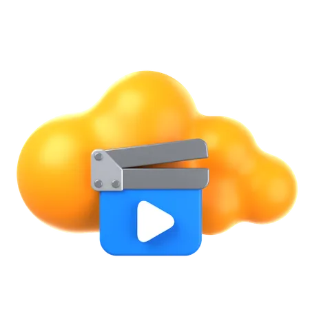 Cloud Videos  3D Icon