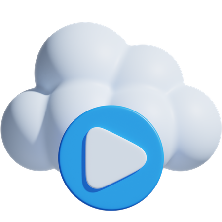 Cloud Videos  3D Icon