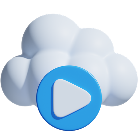 Cloud-Videos  3D Icon