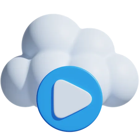 Cloud Videos  3D Icon