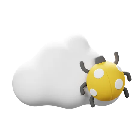 Cloud Virus 3D Icon