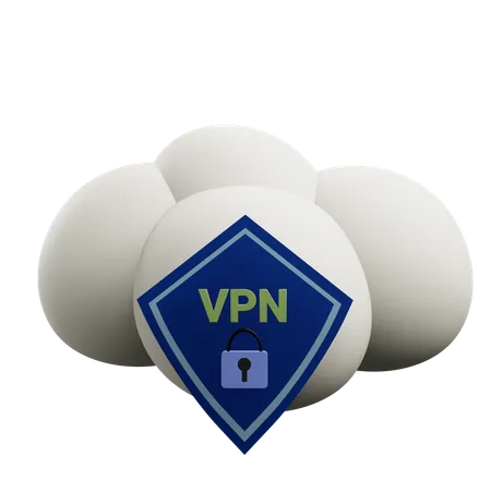 Cloud Vpn  3D Icon