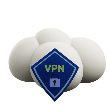 Cloud Vpn  3D Icon