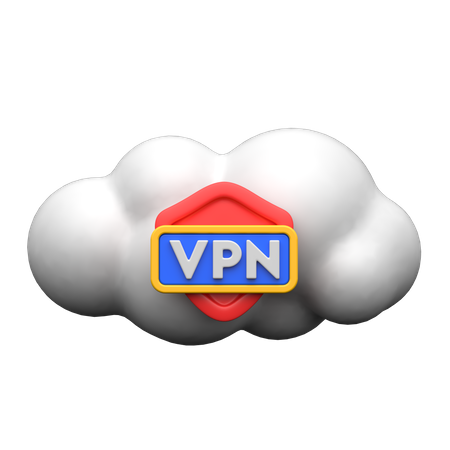 Cloud Vpn  3D Icon