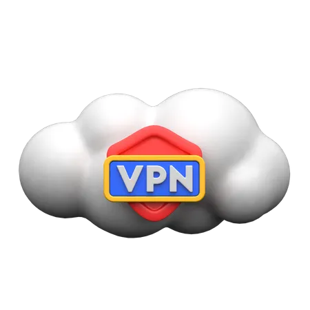 Cloud Vpn  3D Icon