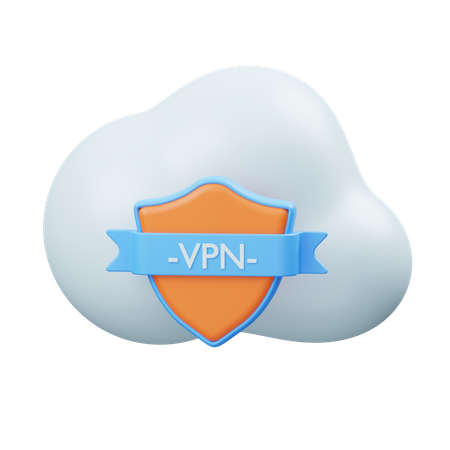 Cloud Vpn  3D Icon