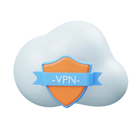 Cloud Vpn  3D Icon