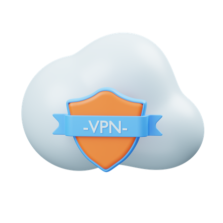 Cloud Vpn 3D Icon