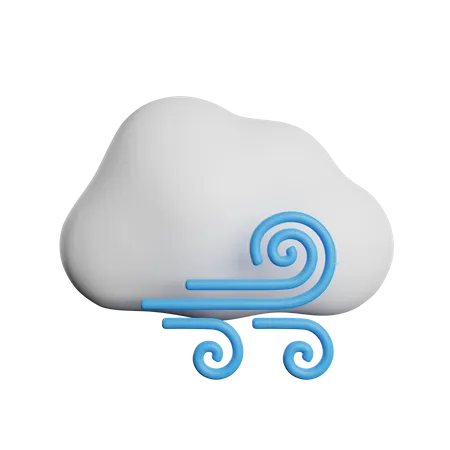 Cloud Wind  3D Icon