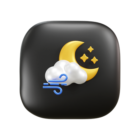 Cloud Windy Weather  3D Icon