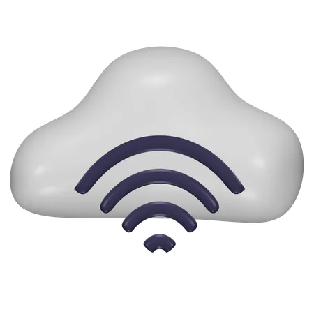 Cloud-WLAN  3D Icon