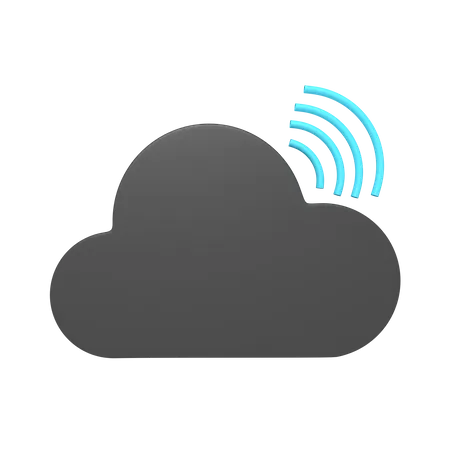 Cloud-WLAN  3D Icon