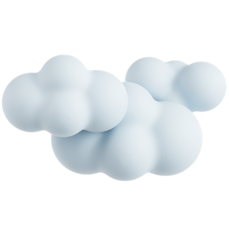 구름  3D Icon