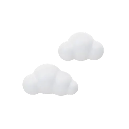 Clouds  3D Icon