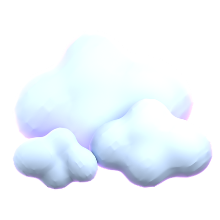 Clouds  3D Icon