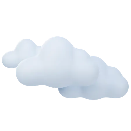 Clouds 3 D Illustration 3D Icon