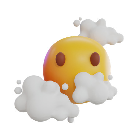 Clouds Emoji  3D Icon