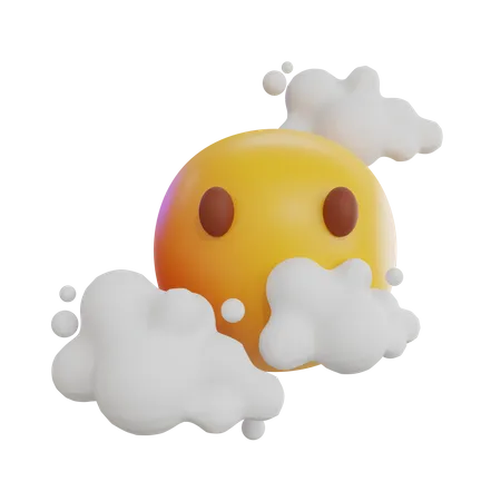 Clouds Emoji  3D Icon