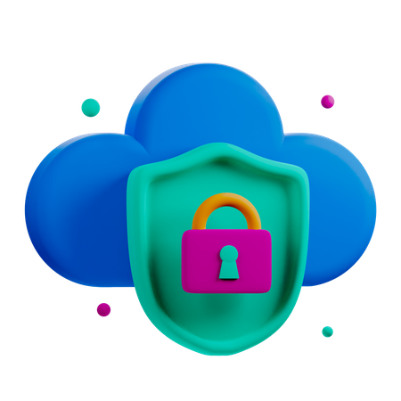 Cloudsecurity 3D Icon