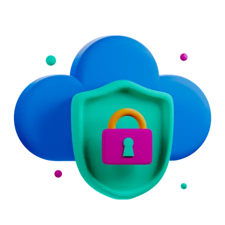 Cloudsecurity  3D Icon