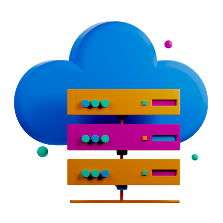 Cloudserver  3D Icon