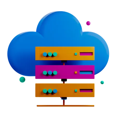 Cloudserver  3D Icon