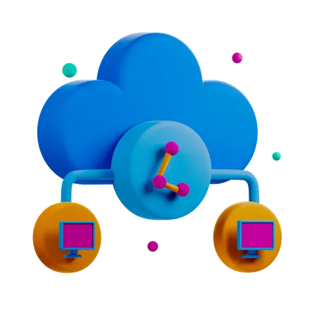 Cloudsharing 3D Icon